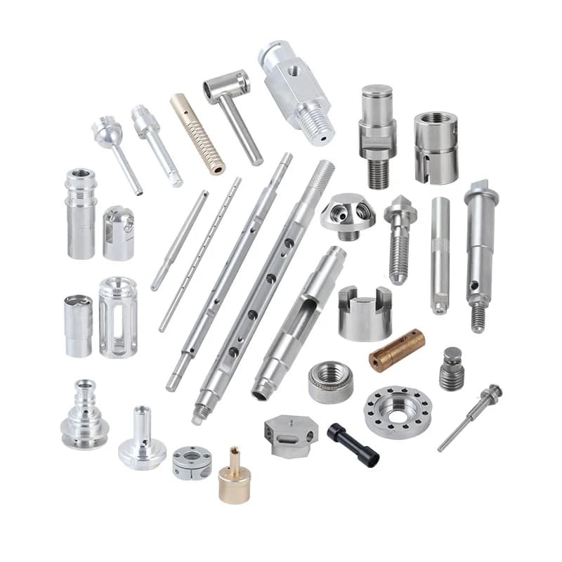 Assortiment de composants usinés